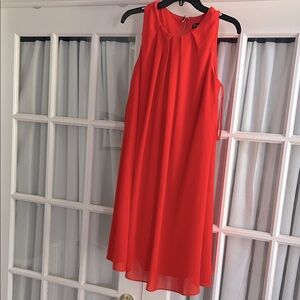 Elegant burnt orange Sleeveless Dress
